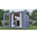 Containerhaus zum Gartenhaus umgebaut – 20 Fuß