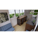 Containerhaus zum Gartenhaus umgebaut – 20 Fuß – Bild 2