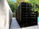 Container-Poolhaus mit Glasfront und abgeschlossenem Technikraum – Bild 3