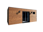 20-Fuß-Container als Studio ausgebaut – 13 m² Wohnfläche