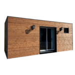 20-Fuß-Container als Studio ausgebaut – 13 m² Wohnfläche