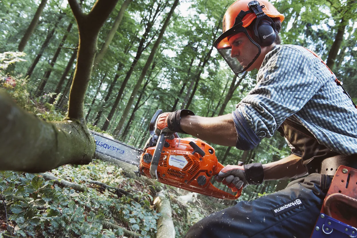 h160-0094 Benzin-Kettensäge 555 HUSQVARNA – Bild 1